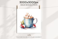 watercolor Christmas Hot Chocolate Coffee Clipart Cup PNG Scrapbooking Nursery wall art card making collage printable files xmas decor junk journal sublimation santa, xmas sublimation nursery, holiday winter  food drink