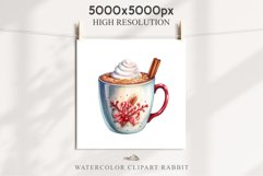 watercolor Christmas Hot Chocolate Coffee Clipart Cup PNG Scrapbooking Nursery wall art card making collage printable files xmas decor junk journal sublimation santa, xmas sublimation nursery, holiday winter  food drink