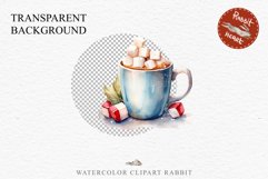 watercolor Christmas Hot Chocolate Coffee Clipart Cup PNG Scrapbooking Nursery wall art card making collage printable files xmas decor junk journal sublimation santa, xmas sublimation nursery, holiday winter  food drink