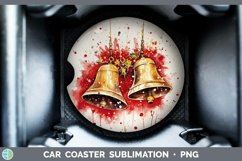 GorgeousWatercolor Christmas Car Coaster design.