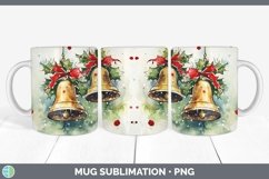 GorgeousWatercolor Christmas Mug Wrap design.