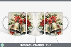 GorgeousWatercolor Christmas Mug Wrap design.