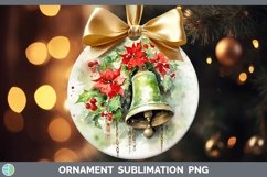 GorgeousWatercolor Christmas Ornament design.