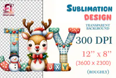 Hand-painted watercolor Christmas deer and snowman clipart PNG transparent background, 300 DPI. Great for cards, stickers, sublimation, mugs and winter crafts.