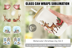 Christmas Joy Glass Can Product Image 1