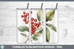 GorgeousWatercolor Christmas Tumbler design.
