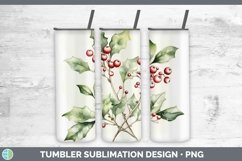 GorgeousWatercolor Christmas Tumbler design.