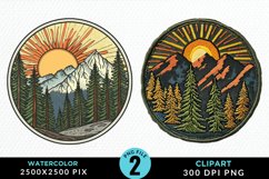 Watercolor Christmas Mix PNG Clipart Product Image 1