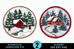 Watercolor Christmas Mix PNG Clipart Product Image 1