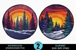 Watercolor Christmas Mix Design Clipart Product Image 1