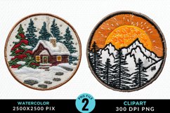 Watercolor Christmas Mix PNG Clipart Product Image 1