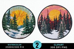 Watercolor Christmas Mix PNG Clipart Product Image 1