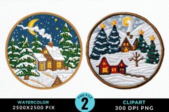 Watercolor Christmas Mix PNG Clipart Product Image 1