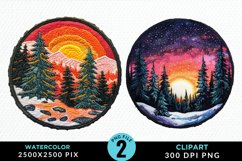 Watercolor Christmas Mix PNG Clipart Product Image 1