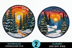 Watercolor Christmas Mix PNG Clipart Product Image 1