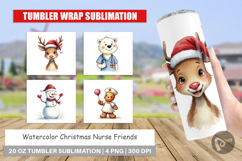Christmas Nurse Tumbler Product Image 1