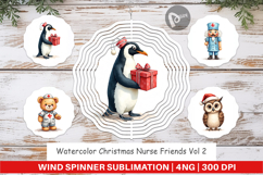 Christmas Nurse Wind Spinner Product Image 1
