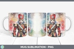 GorgeousWatercolor Christmas Mug Wrap design.