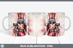 GorgeousWatercolor Christmas Mug Wrap design.