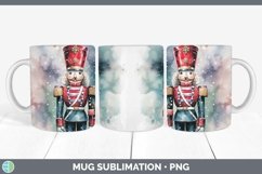 GorgeousWatercolor Christmas Mug Wrap design.