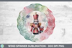 GorgeousWatercolor Christmas Wind Spinner design.