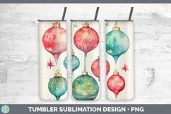 GorgeousWatercolor Christmas Tumbler design.