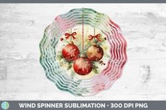 GorgeousWatercolor Christmas Wind Spinner design.