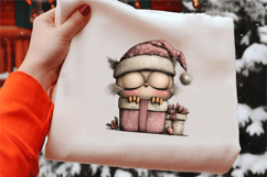 Watercolor Christmas Owls Clipart Product Image 2