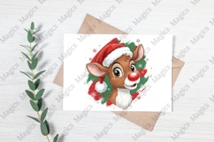Watercolor Christmas Reindeer Png Product Image 3