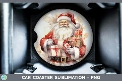 GorgeousWatercolor Christmas Car Coaster design.