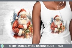 GorgeousWatercolor Christmas Shirt design.
