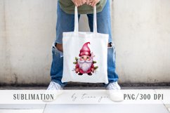 Cute watercolor Christmas gnome pillow sublimations- 3 png Product Image 7