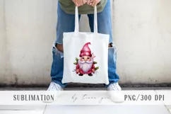 Cute watercolor Christmas gnome pillow sublimations- 3 png Product Image 7