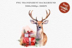 watercolor Christmas Santa Sleigh Winter Sledge Clipart PNG Scrapbook xmas clipart nursery art holiday winter card making collage printable files xmas decor junk journal sublimation