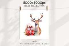 watercolor Christmas Santa Sleigh Winter Sledge Clipart PNG Scrapbook xmas clipart nursery art holiday winter card making collage printable files xmas decor junk journal sublimation