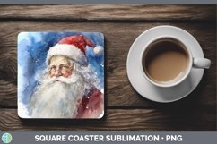GorgeousWatercolor Christmas Square Coaster design.