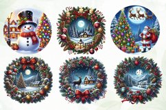 Watercolor Christmas Scenes Sublimation Product Image 2