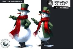 Christmas Snowman PNG Clipart Product Image 1