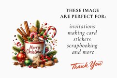 Watercolor Christmas Tea Cup, Christmas Tea Cup Bundle Product Image 2