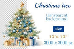Sublimation watercolor Christmas tree vintage for greeting card, scrapbooking, craft, banner, mug, holiday.