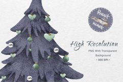 Download 46 Watercolor Christmas Tree Illustrations Clipart PNG  to design your christmas invitation, t-shirt designs, sublimation designs, tumbler