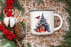 Watercolor Christmas trees presents Sublimation Clipart Product Image 4