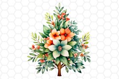 Watercolor Christmas Tree Sublimation Cliparts