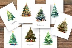 Watercolor Christmas Trees. Clipart Bundle. Product Image 5