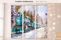 Watercolor Christmas Tumbler Wrap  Winter Tumbler Wrap