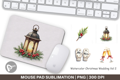Christmas Wedding Mouse Pad Product Image 1