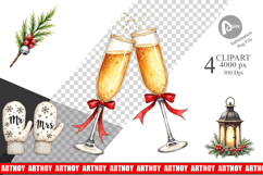 Christmas Wedding Clipart Product Image 1