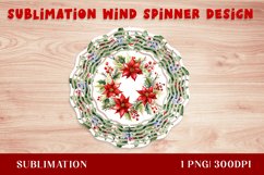 Watercolor Christmas Wind Spinner, Christmas Sublimation Product Image 1