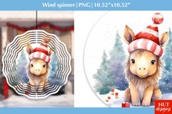 Christmas wind spinner Christmas horse wind spinner design Product Image 1