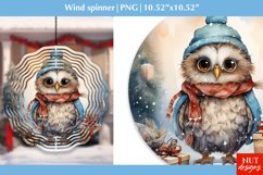 Christmas wind spinner Christmas owl wind spinner design Product Image 1